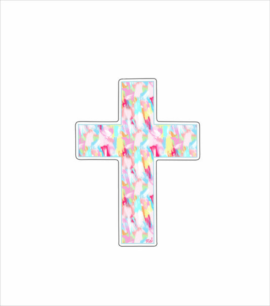 MAA-001 Teal Vibrant Cross | 0.75Acrylic Contour |