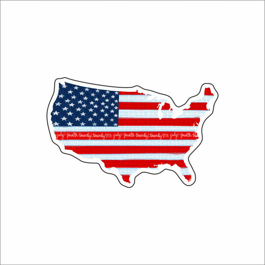 MAA-006 Old Glory Magnet | 0.125Acrylic Magnet | Components