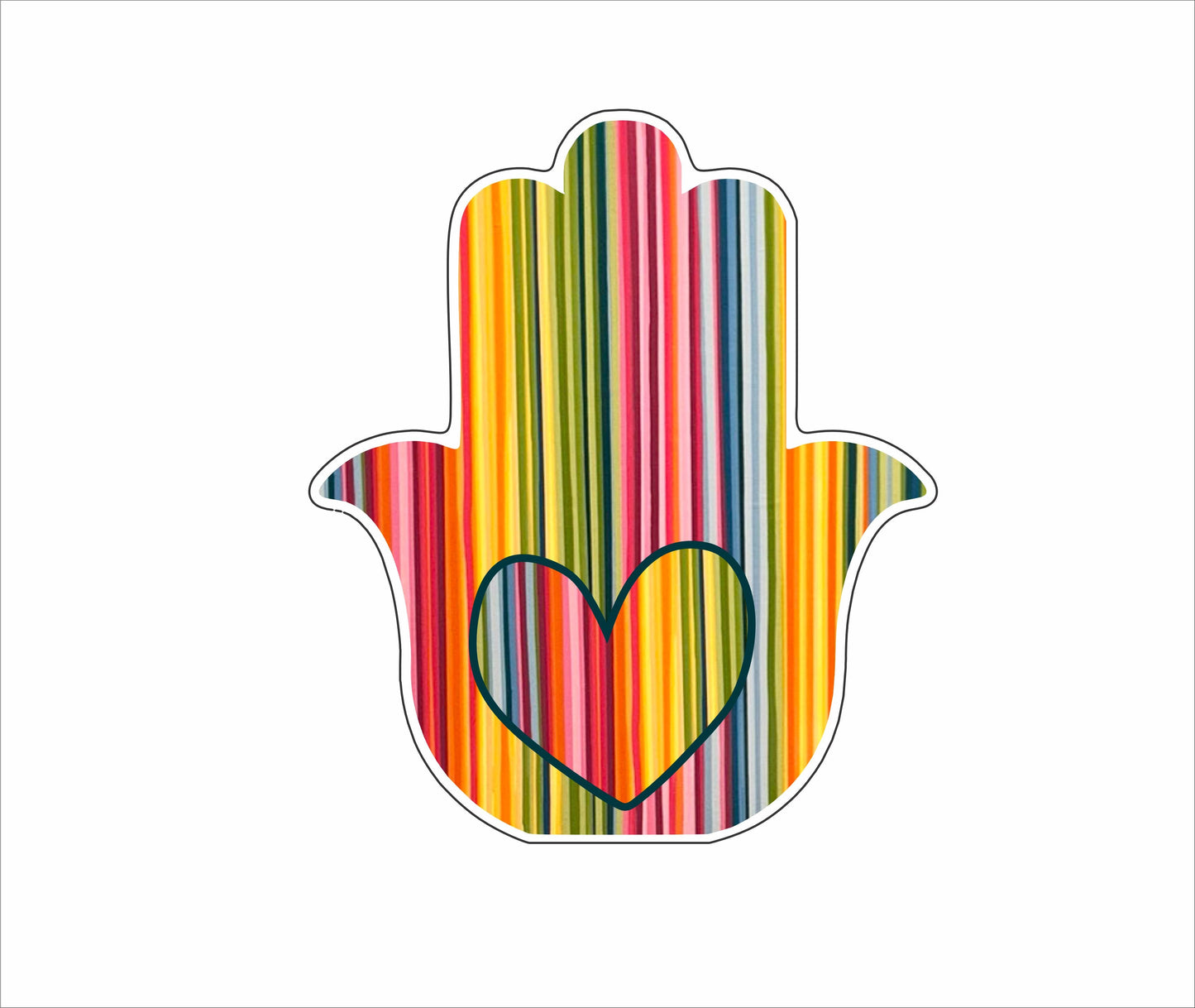 MAF-009 HamsaBlockRainbow | 0.75Acrylic Contour | Case of 25