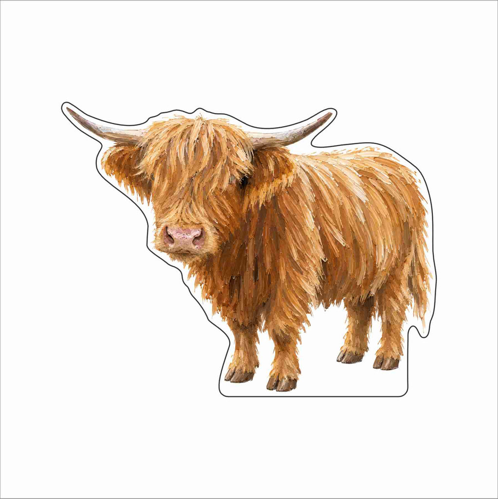 MAM-002 Highland Cow Mini | 0.50Acrylic Mini Contour