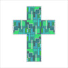 Parks and Pool Cross | 0.75in. Acrylic Cutout | Case (any 10+)