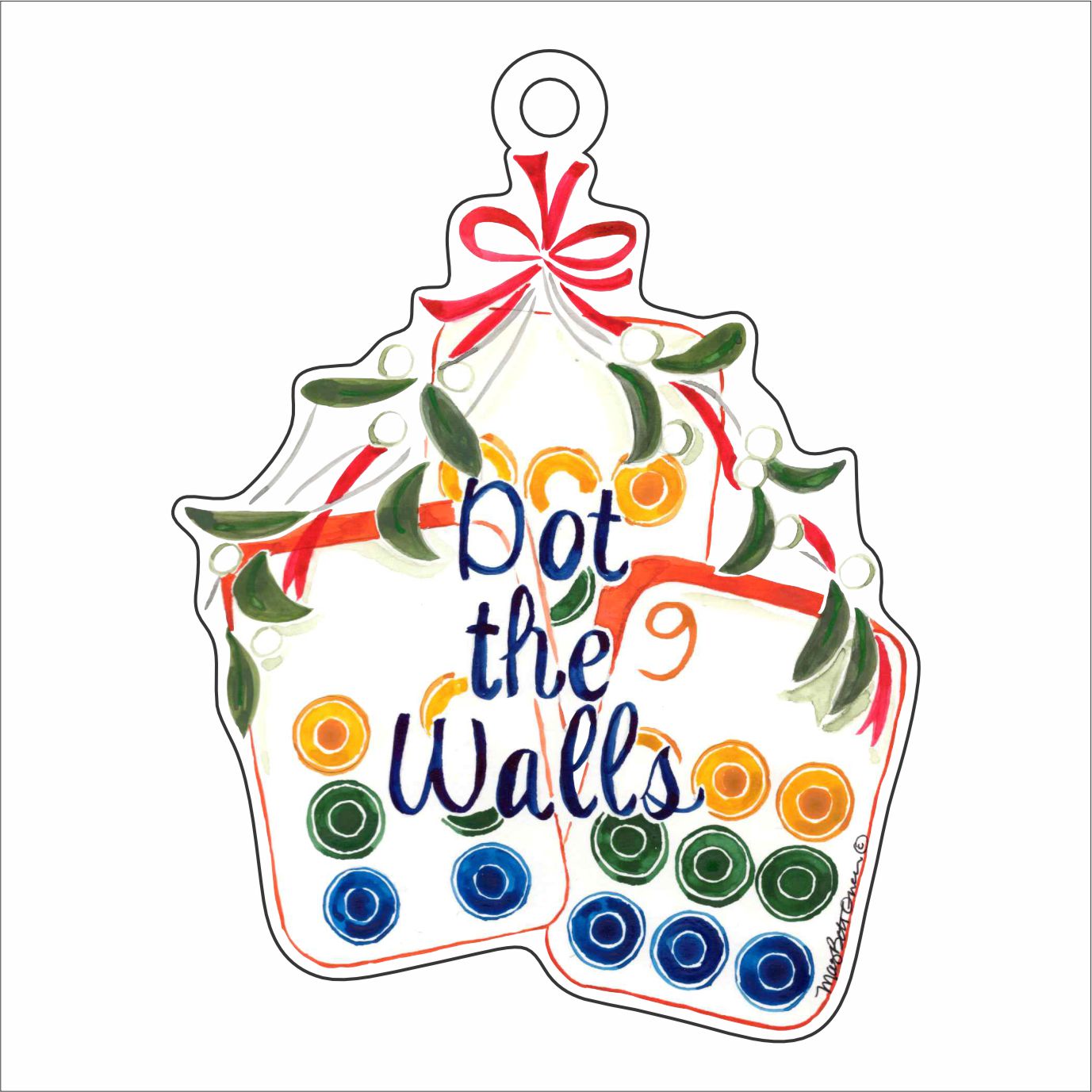 MBO-012 Dot the Walls Ornament | 0.25Acrylic Ornament | Dropship