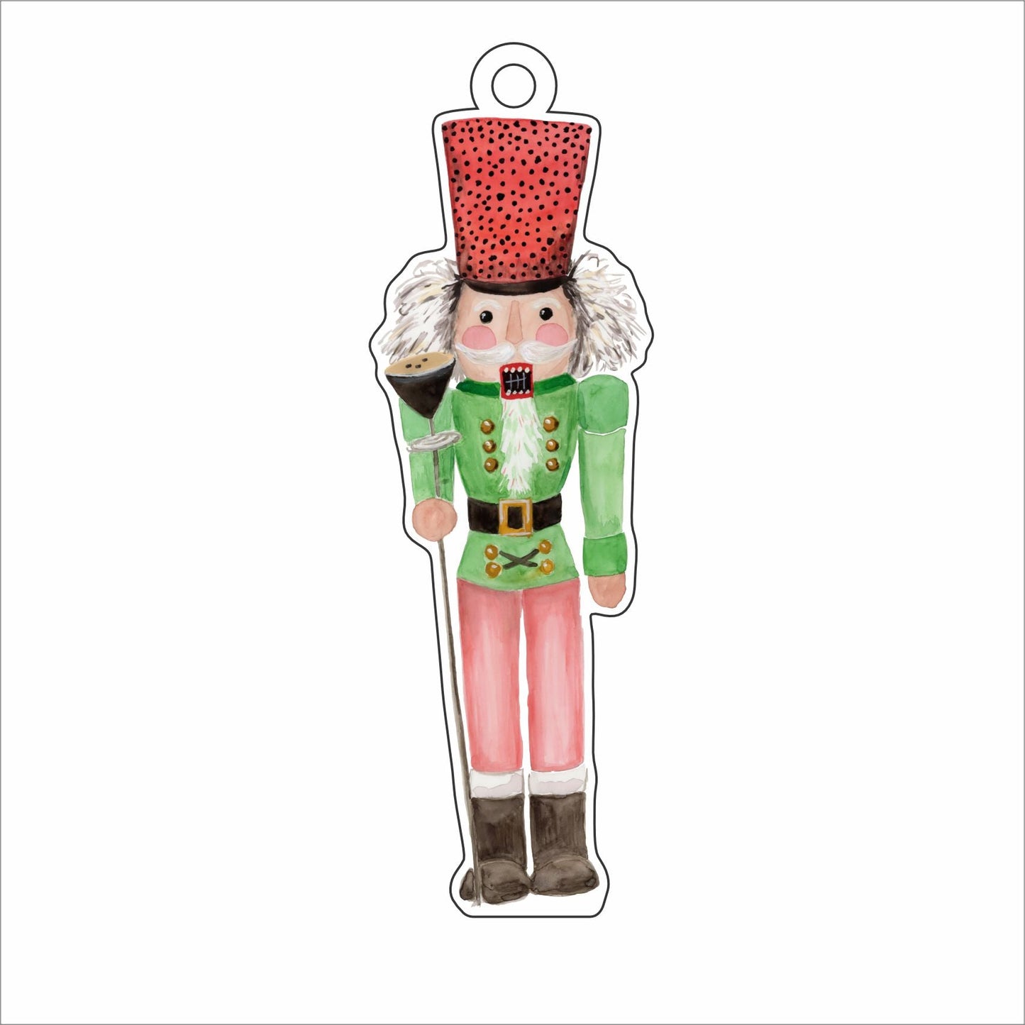 MBO-014 Espresso Nutcracker Ornament | 0.25Acrylic Ornament | Dropship