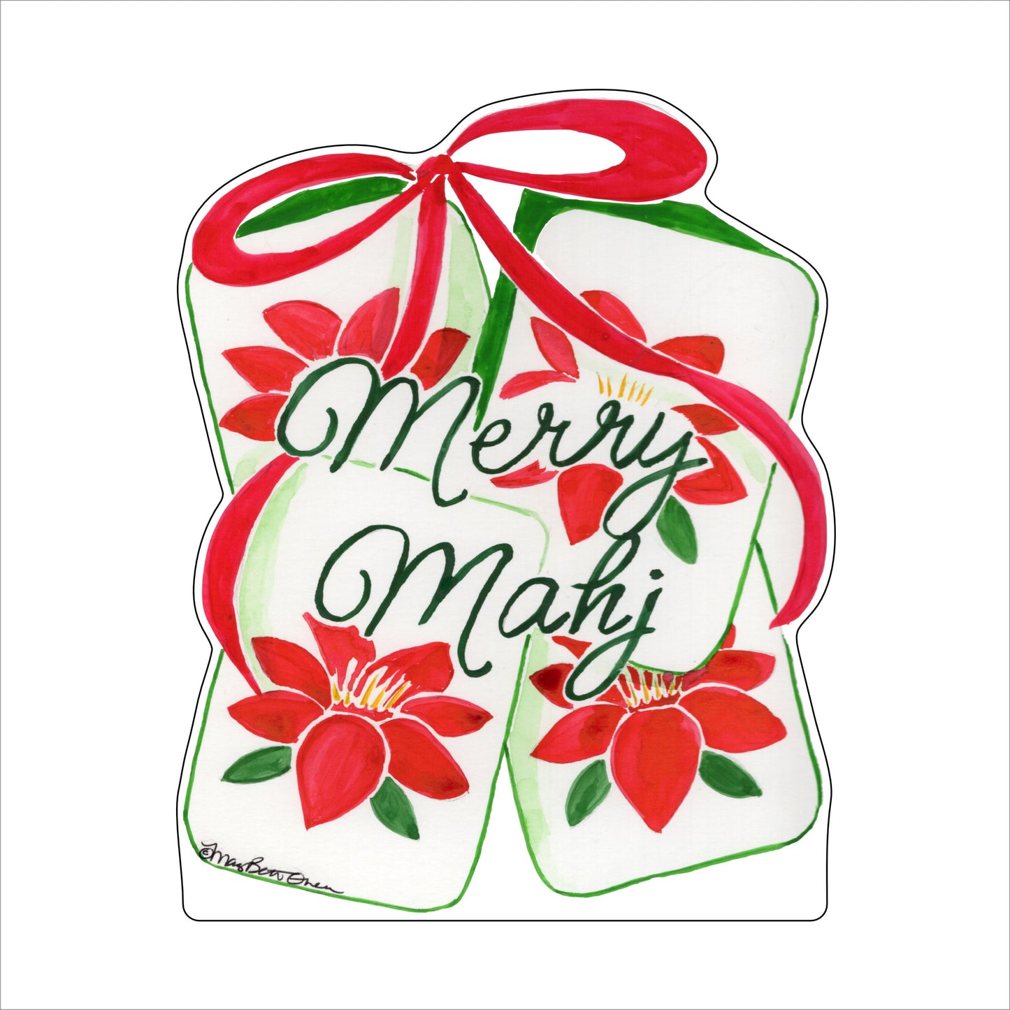 MBO-017 Merry Mahj | 0.75Acrylic Contour|