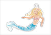 Mermaid | 0.25in. Acrylic Ornament | Single
