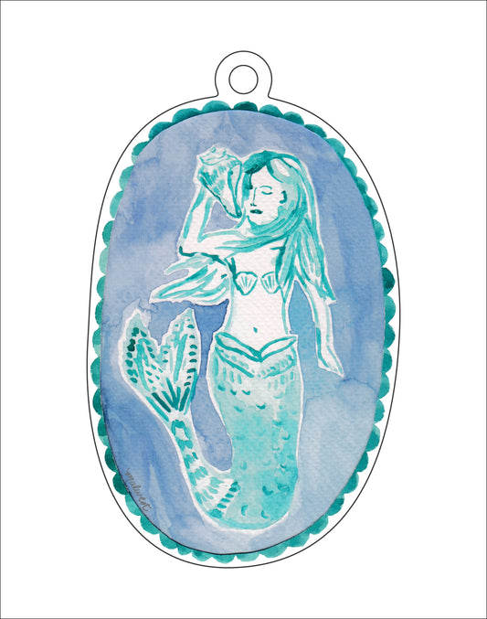 Mermaid Green | 0.25in. Acrylic Ornament | Single