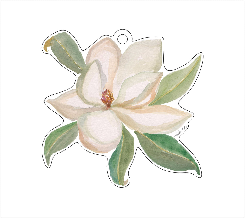 Magnolia | 0.25in. Acrylic Ornament | Single