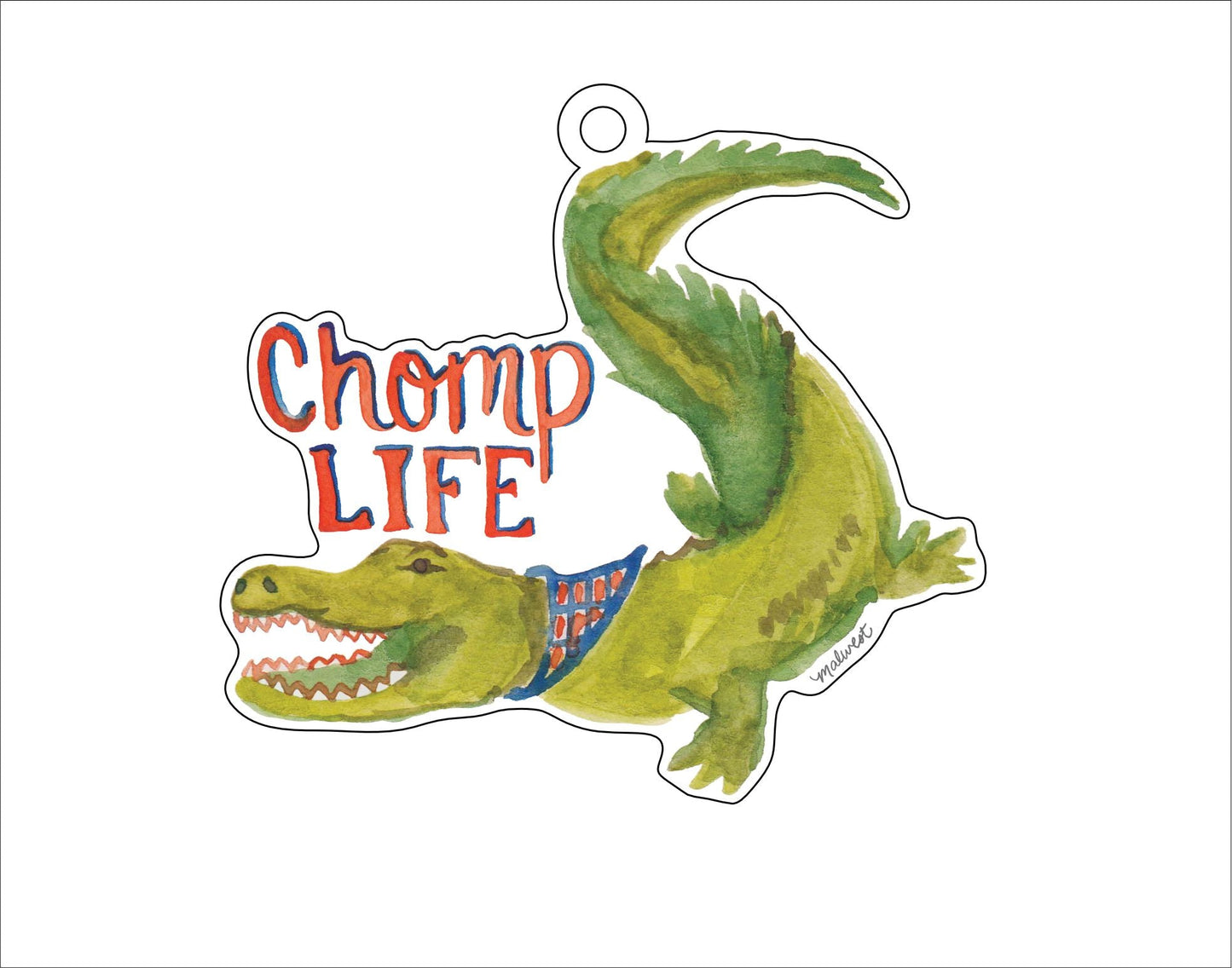 MCA-024 Gator Chomp Life | 0.25Acrylic Ornament |