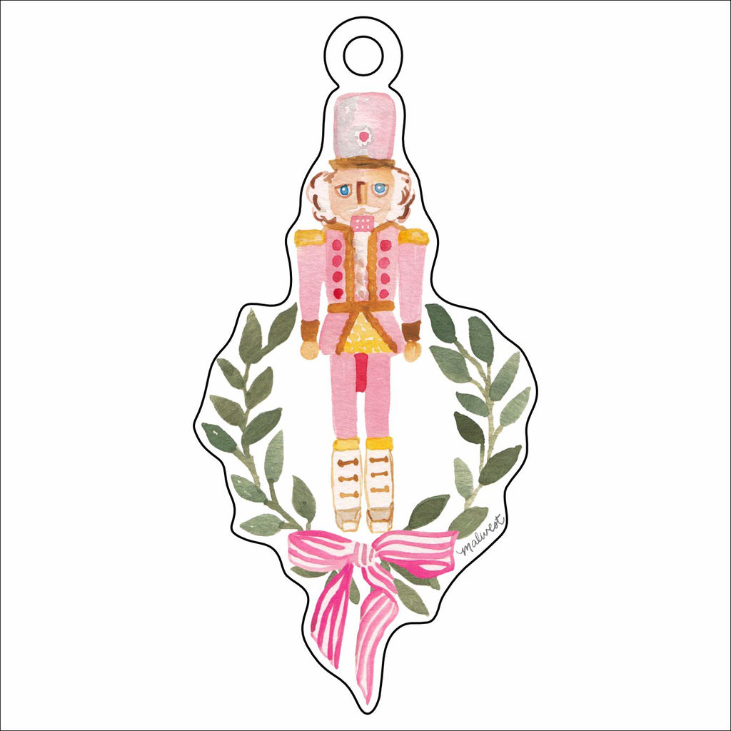 MCA-028 Pink Nutcracker Ornament | 0.25Acrylic Ornament |