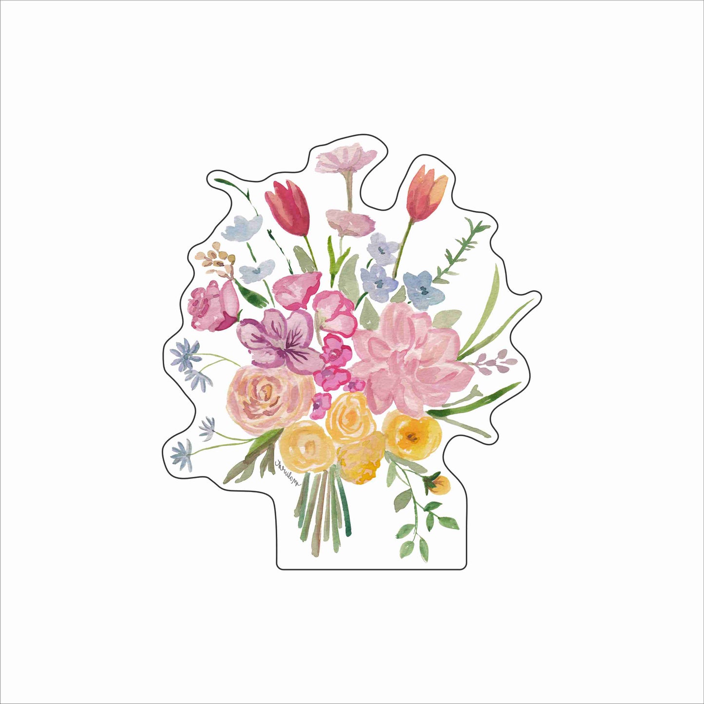 MCA-032 Floral Bouquet | 0.75Acrylic Contour
