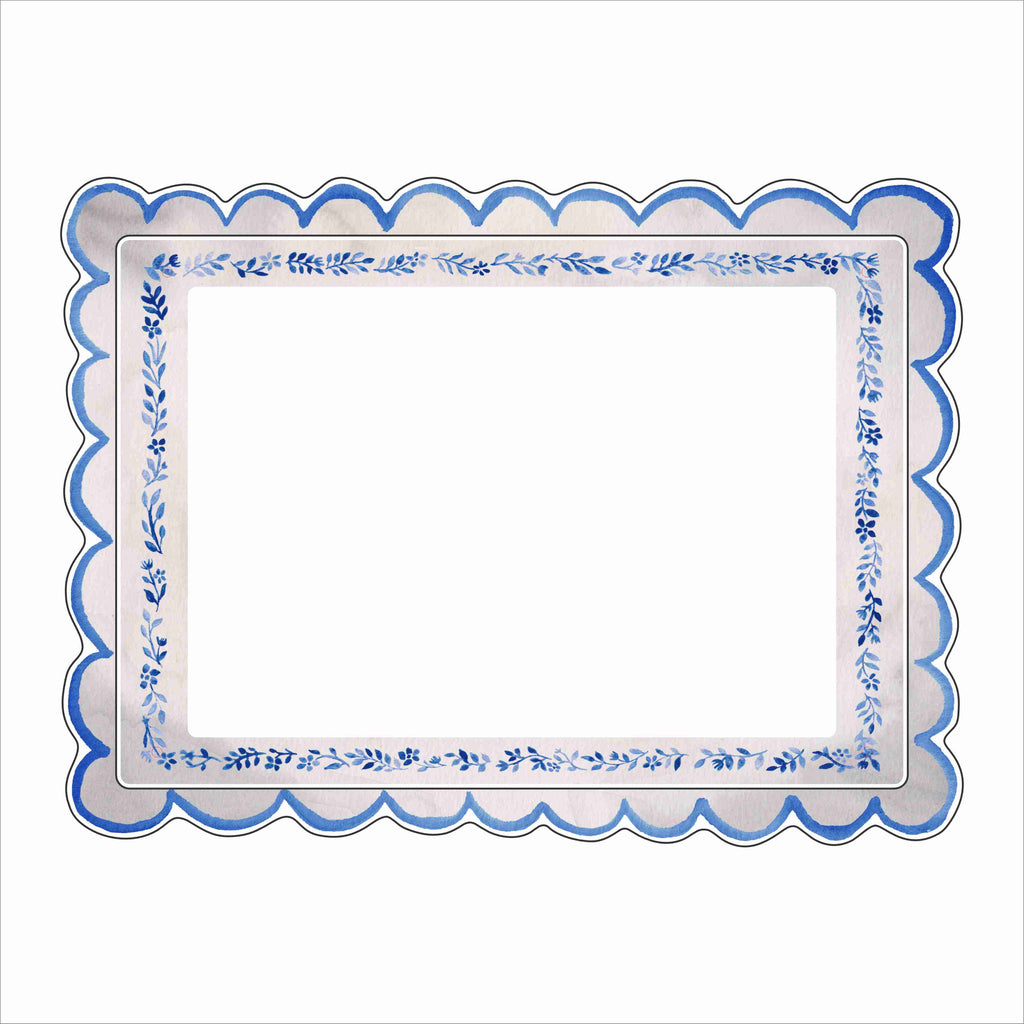 MCA-033 Silver Blue Picture Frame | 0.25Acrylic Picture Frame