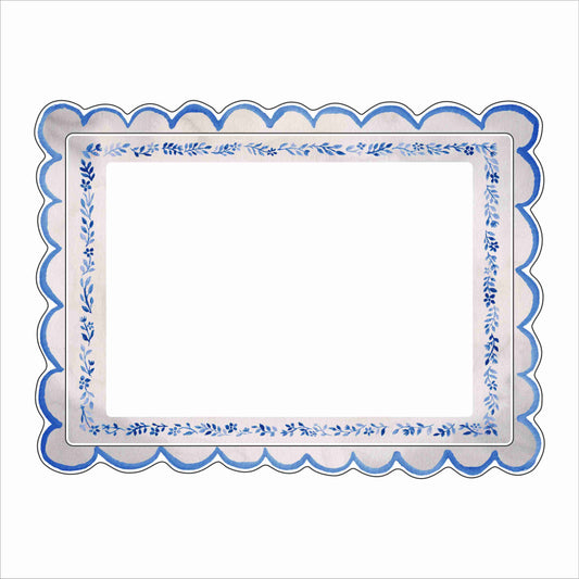 MCA-033 Silver Blue Picture Frame | 0.25Acrylic Picture Frame