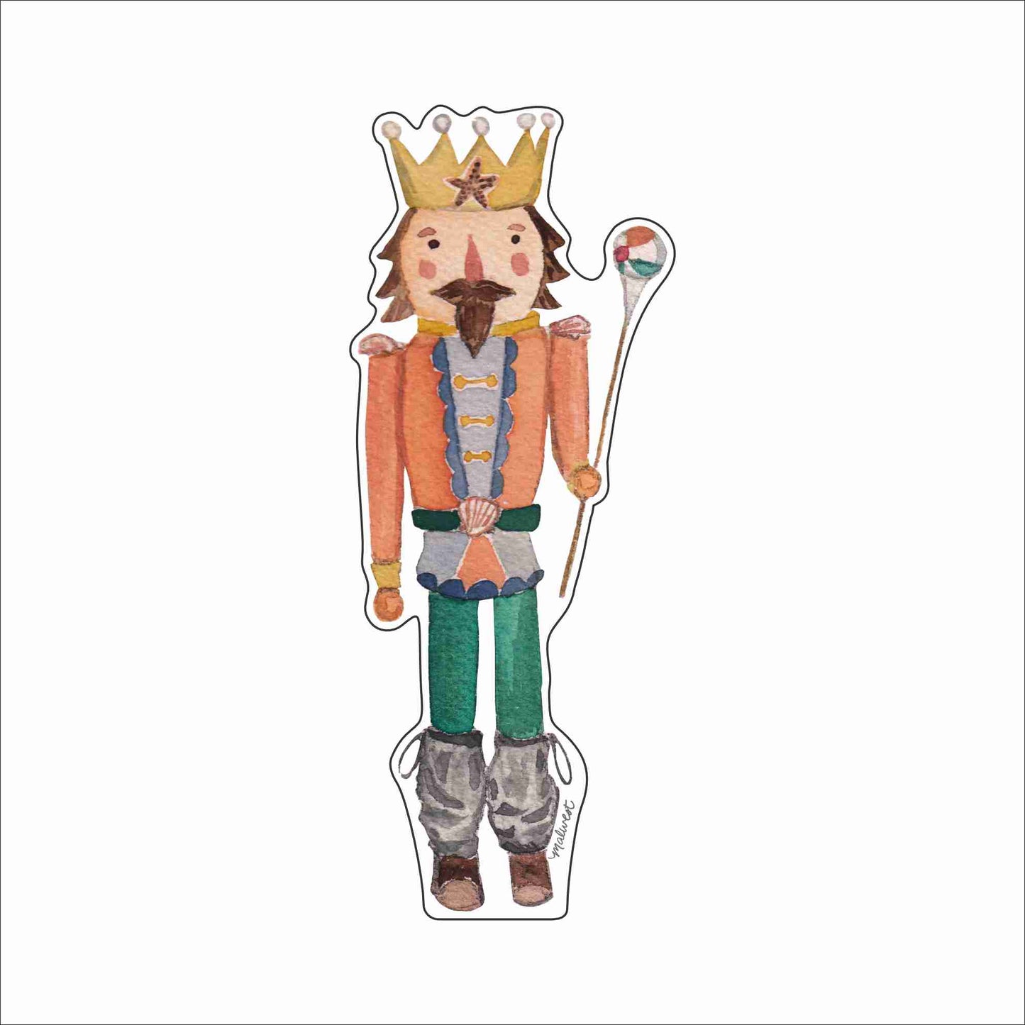 MCA-039 Coastal Nutcracker Mini | 0.50Acrylic Mini Contour