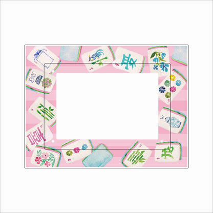 MCA-040 Pink Mahj Frame | 0.25Acrylic Picture Frame