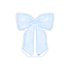 MCD-004 Margaret Caroline's Blue Bow | 0.75Acrylic Contour