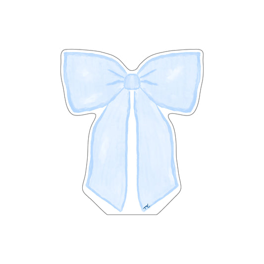 MCD-004 Margaret Caroline's Blue Bow | 0.75Acrylic Contour