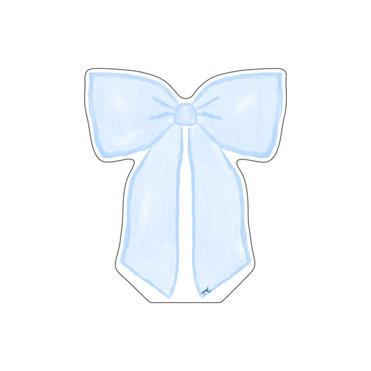 MCD-005 Margaret Caroline's Blue Bow Mini | 0.50Acrylic Mini Contour
