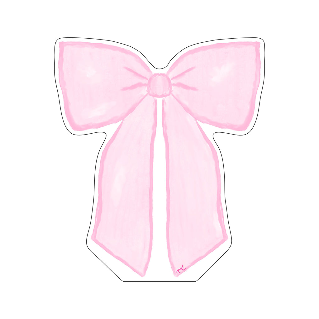 MCD-007 Margaret Caroline's Pink Bow | 0.75Acrylic Contour
