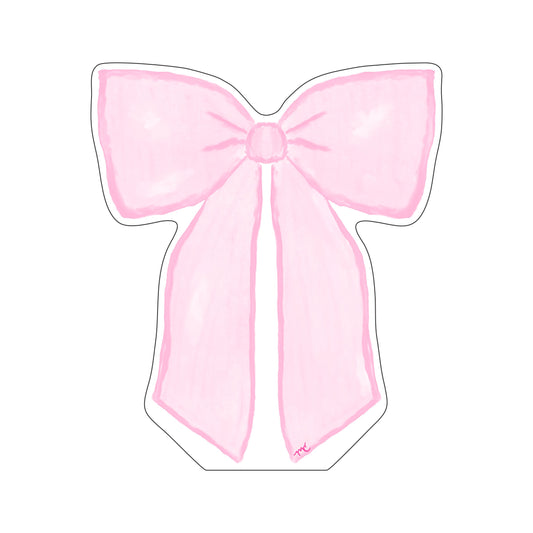 MCD-007 Margaret Caroline's Pink Bow | 0.75Acrylic Contour