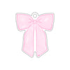 MCD-009 Margaret Caroline's Pink Bow Ornament | 0.25Acrylic Ornament