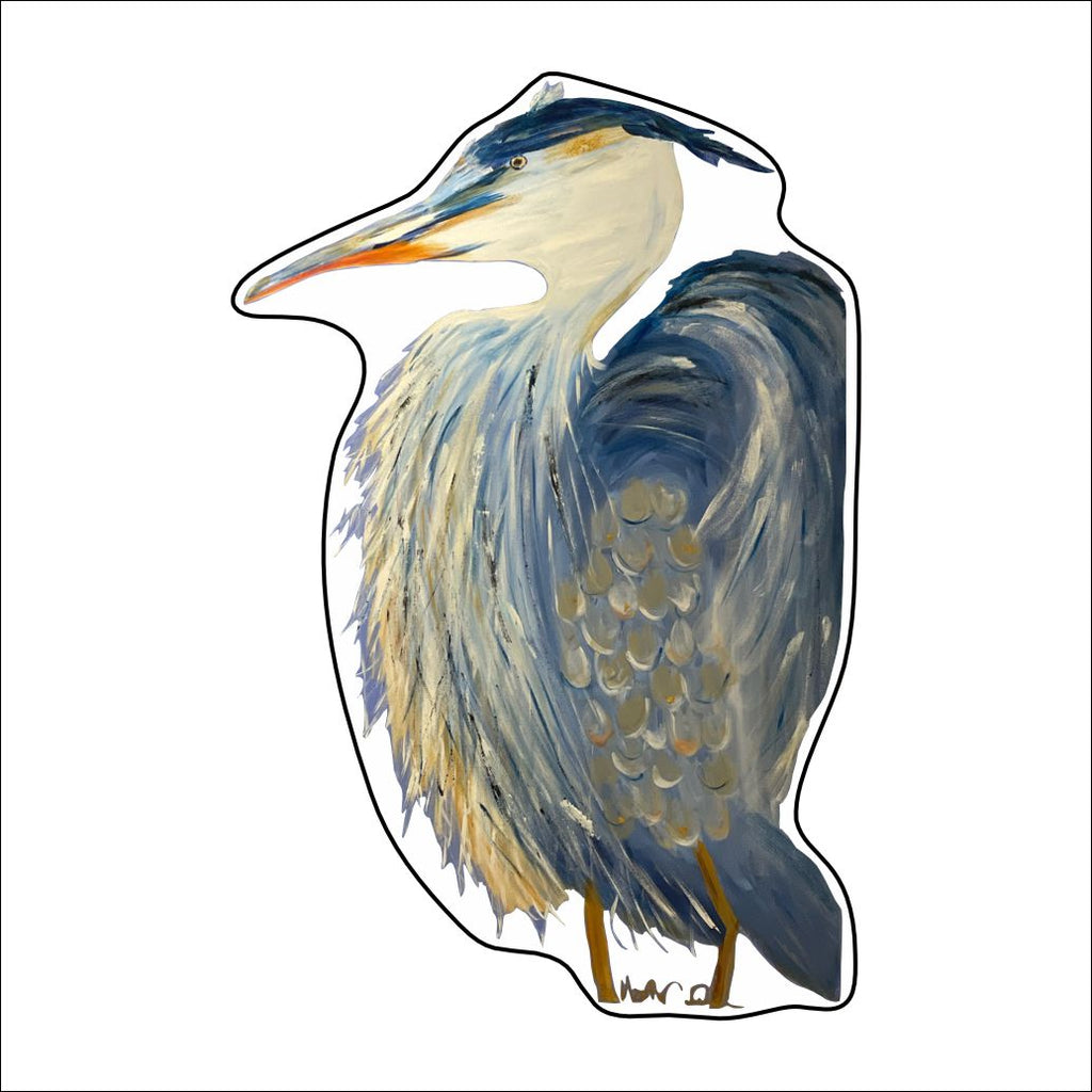 MCR-002 Blue Heron | 0.50in. Acrylic Contour |