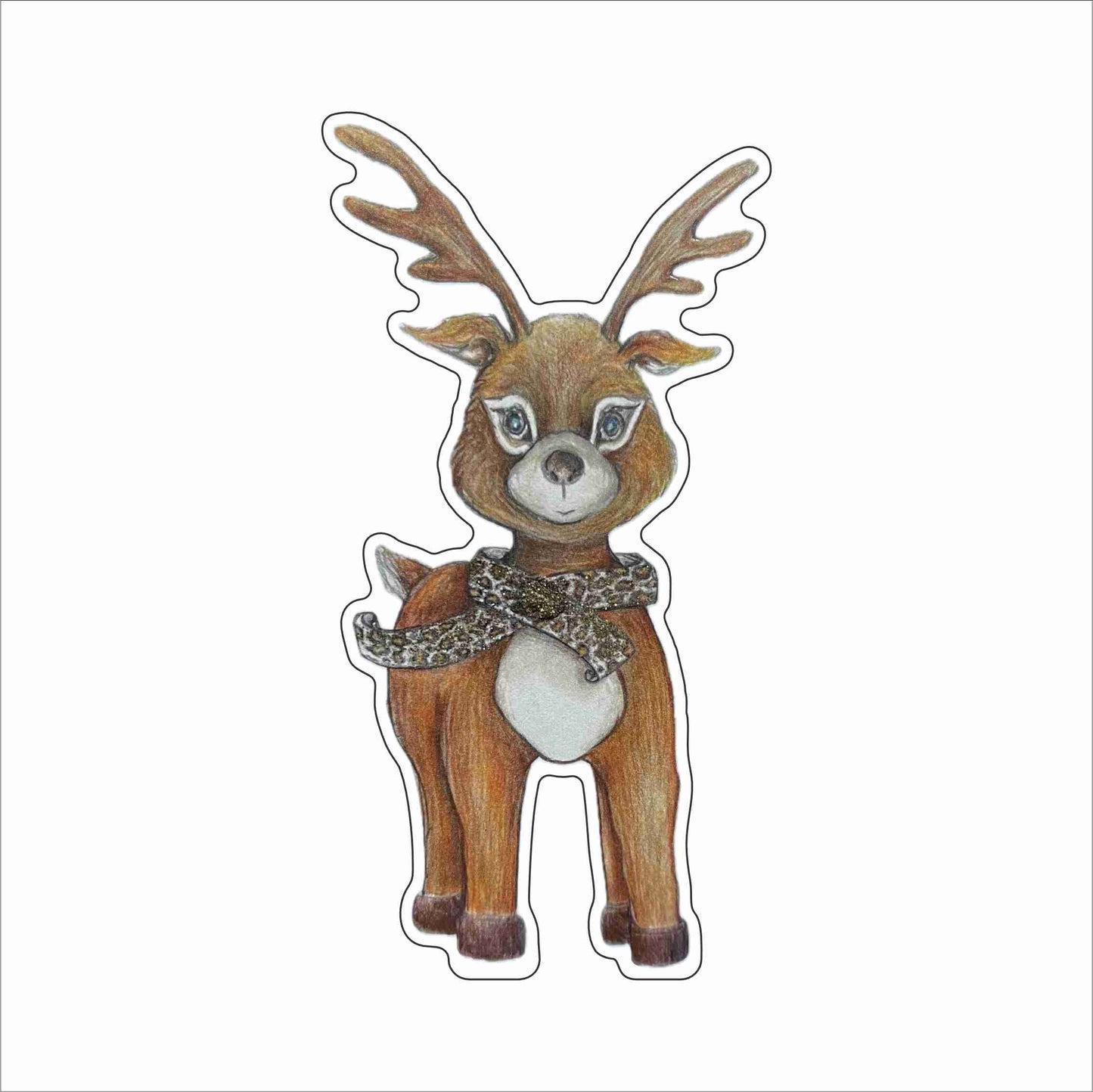 MDP-014 Blue-eyed Reindeer | 0.75Acrylic Contour