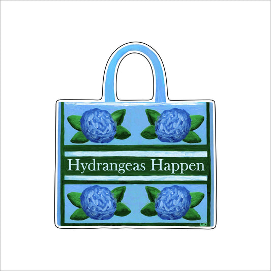 MEG-001 Hydrangeas Happen | 0.25in. Acrylic Ornament |
