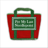 MEG-004 Needlepoint | 0.25in. Acrylic Ornament |