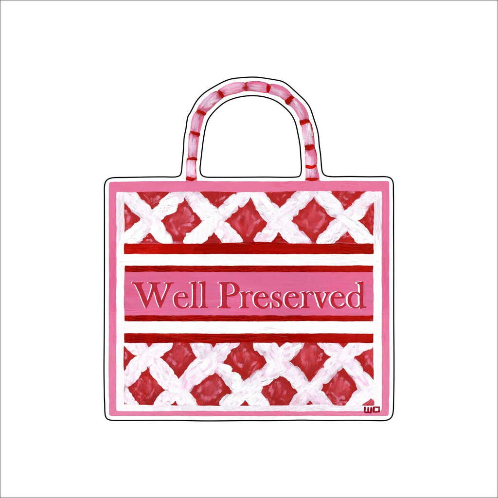 MEG-007a Well Preserved Script | 0.25in. Acrylic Ornament |