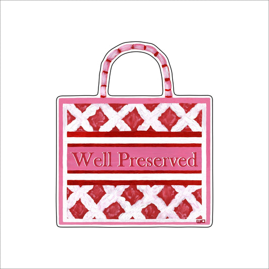 MEG-007a Well Preserved Script | 0.25in. Acrylic Ornament |