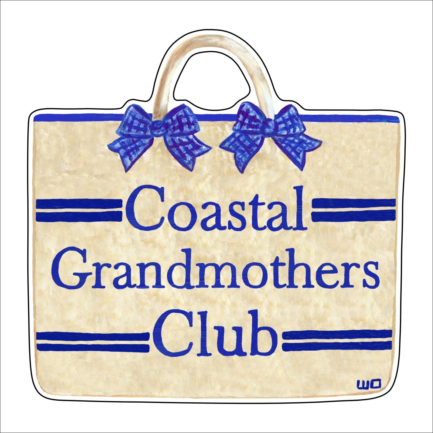 MEG-009 Coastal Grandmother's Club | 0.25in. Acrylic Ornament |