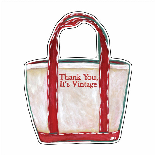 MEG-010 Thank You It's Vintage | 0.25in. Acrylic Ornament |