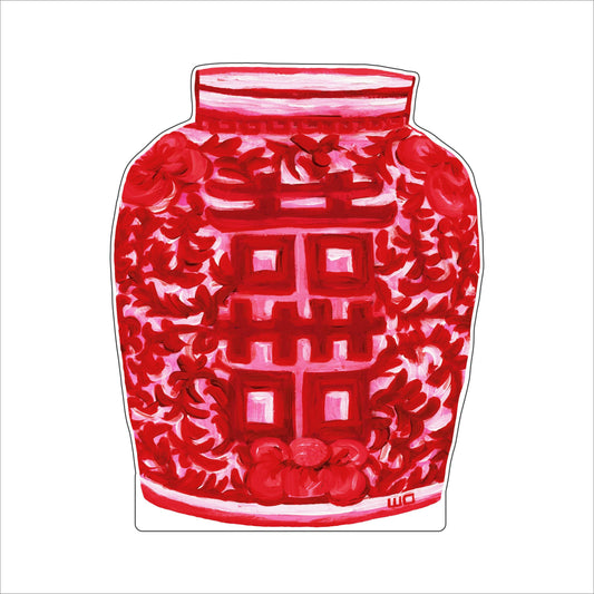 MEG-023 Happiness Jar red | 0.75Acrylic Contour | Case of 25