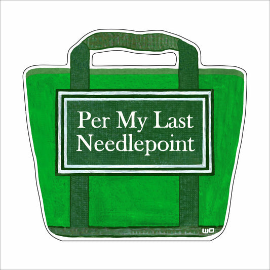 MEG-035 Green Per My Last Needlepoint | 0.75Acrylic Contour |