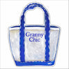 MEG-037 Granny Chic Blue Boat Tote | 0.75Acrylic Contour |