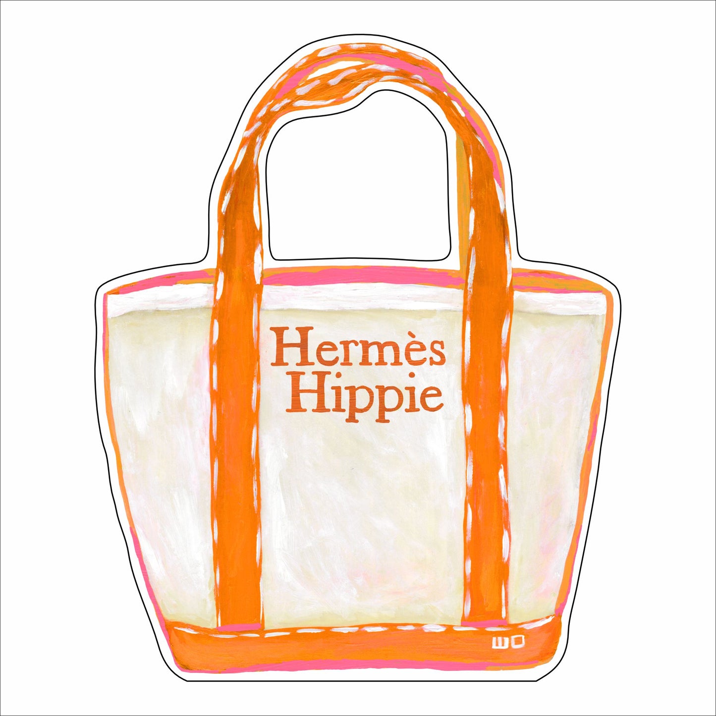 MEG-040 Fashion Hippie Boat Tote | 0.75Acrylic Contour |