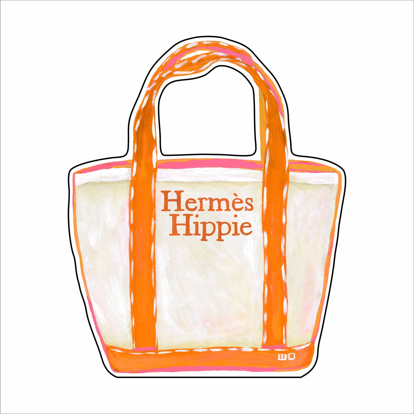 MEG-041 Fashion Hippie Boat Tote Mini | 0.50Acrylic Contour |