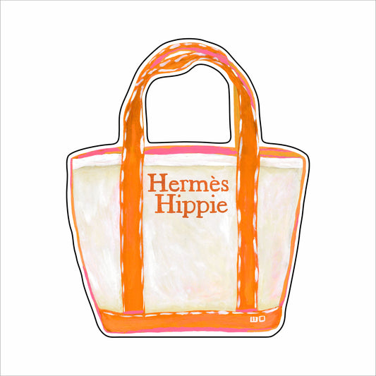MEG-042 Fashion Hippie Boat Tote Ornament | 0.25Acrylic Ornament |