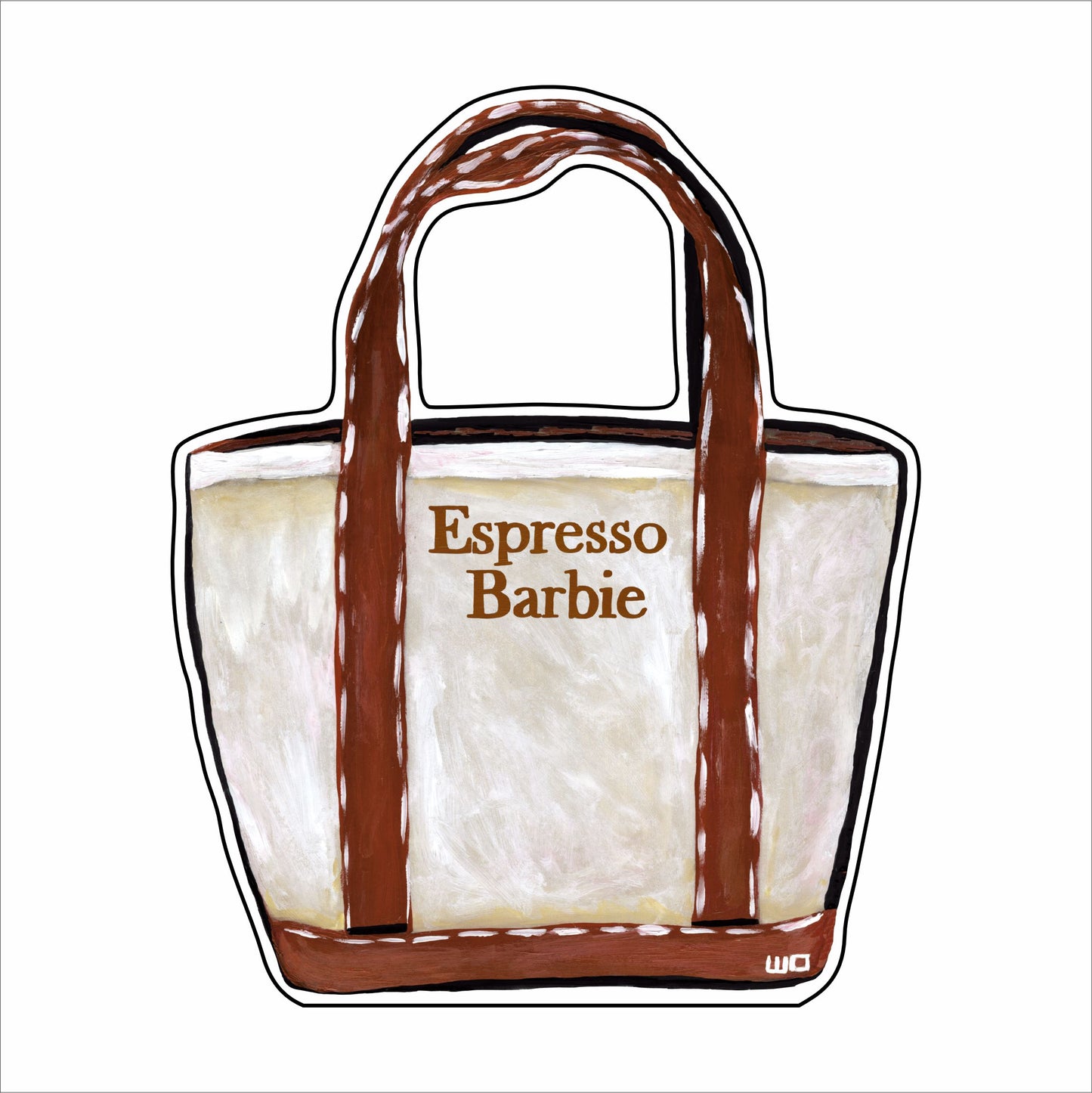 MEG-044 Espresso Barbie Bote Tote Mini | 0.50Acrylic Contour |