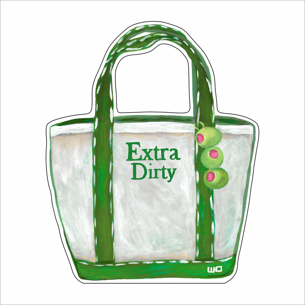 MEG-046 Extra Dirty Martini Boat Tote | 0.75Acrylic Contour |
