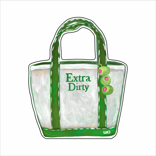 MEG-047 Extra Dirty Martini Boat Tote Mini | 0.50Acrylic Contour |