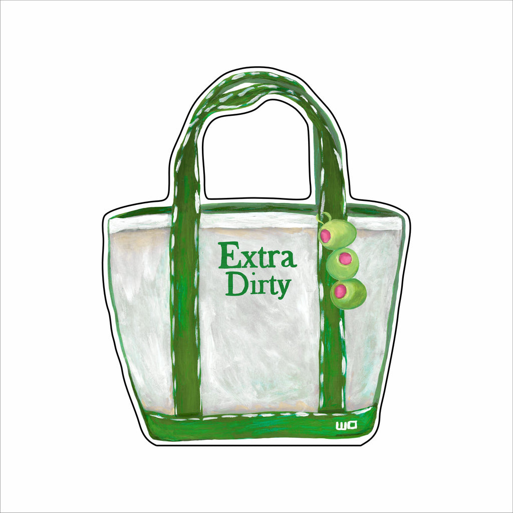 MEG-048 Extra Dirty Martini Boat Tote Ornament | 0.25Acrylic Ornament |