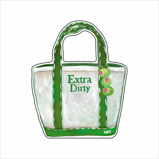 MEG-048 Extra Dirty Martini Boat Tote Ornament | 0.25Acrylic Ornament |
