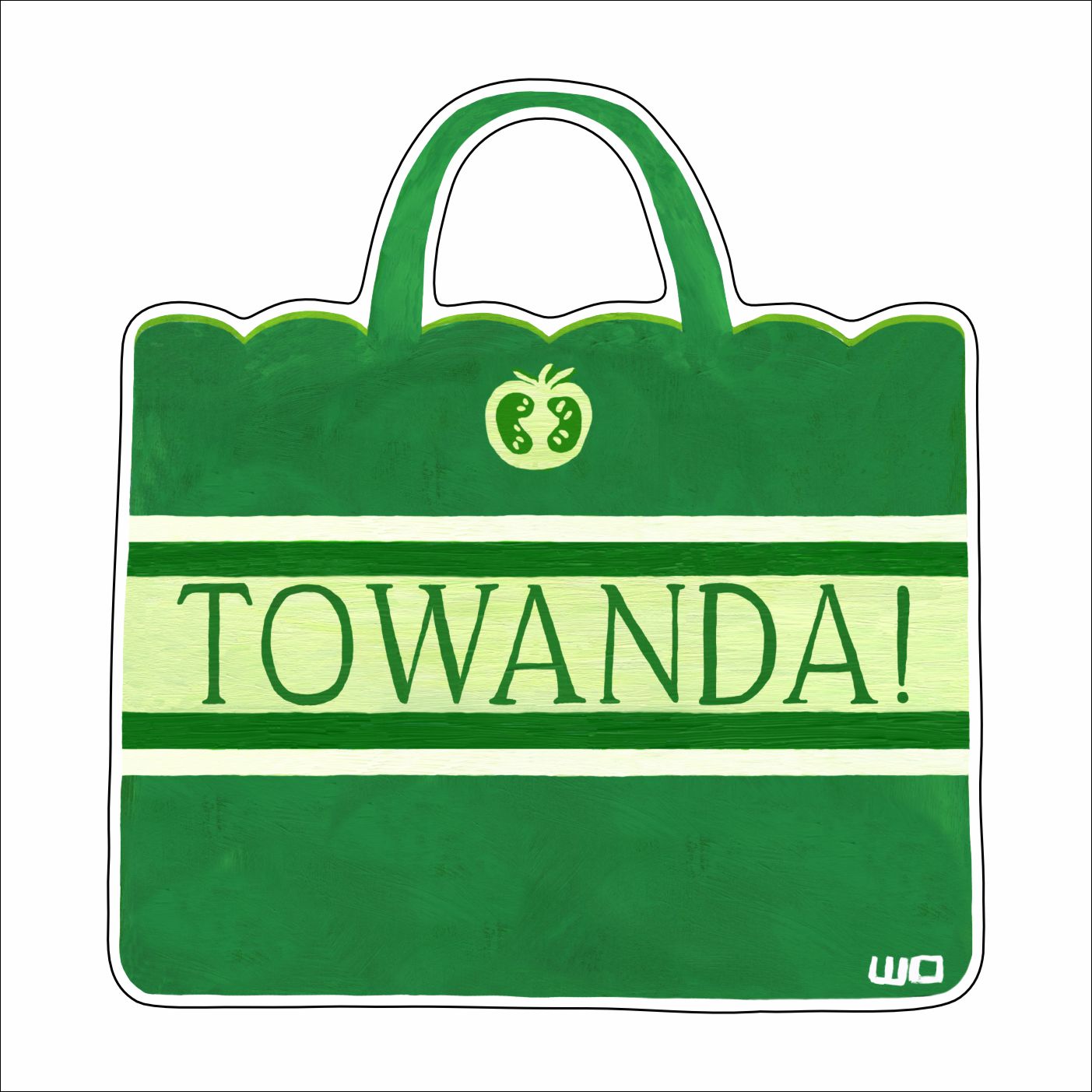 MEG-050 Towanda Fried Green Tomatoes Ornament | 0.25Acrylic Ornament |