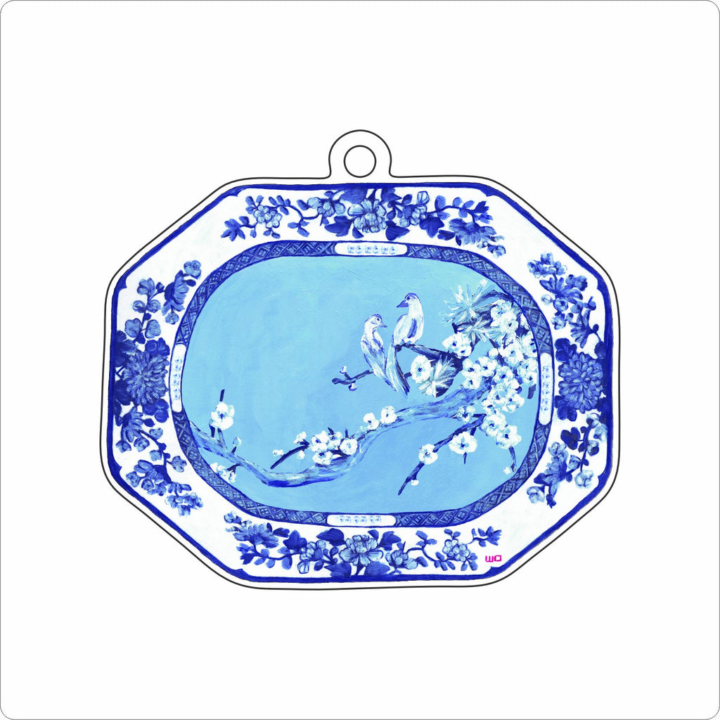 MEG-059 Bird Plate Ornament | 0.25Acrylic Ornament