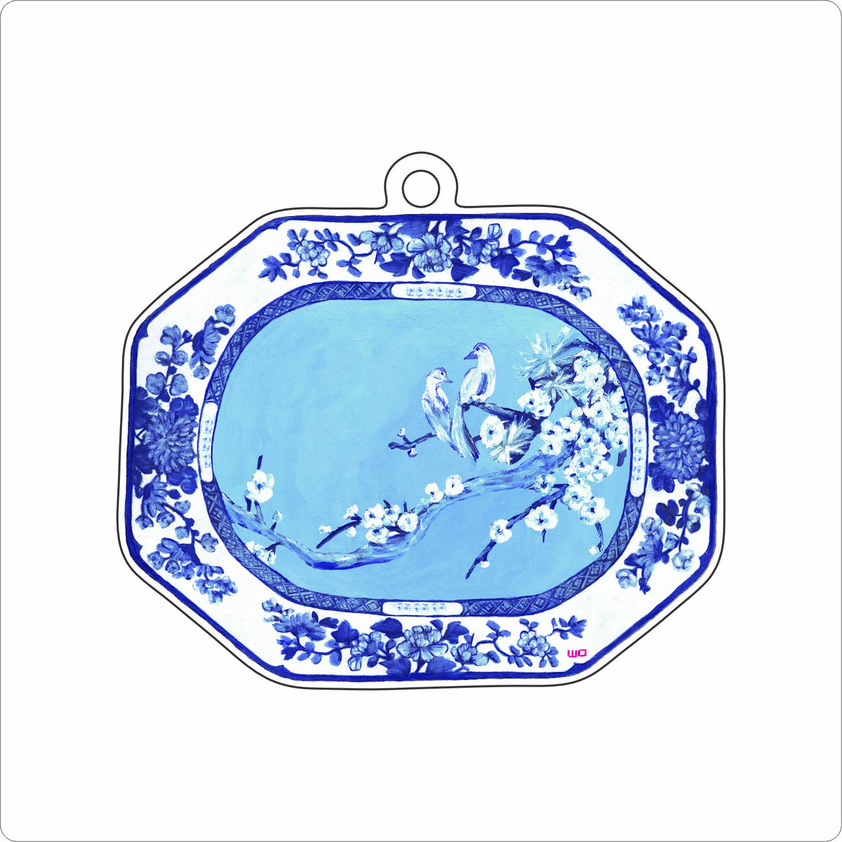 MEG-059 Bird Plate Ornament | 0.25Acrylic Ornament