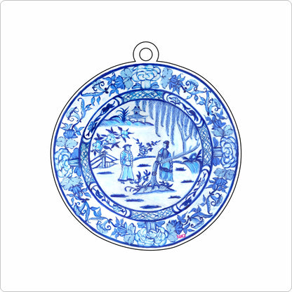 MEG-060 Love at First Sight Plate Ornament | 0.25Acrylic Ornament