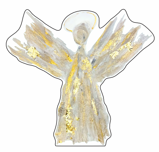 MGA-01 Angel Contour | 0.75 Acrylic Cutout | Bulk (Sold in batches of 40)