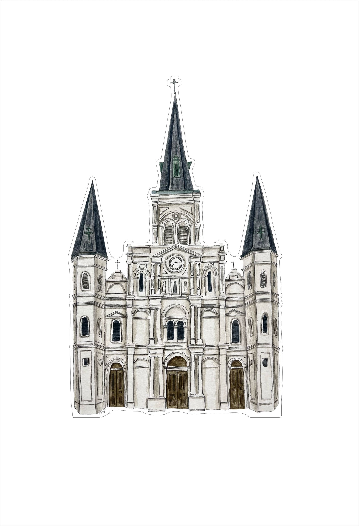 MGT-015 St. Louis Cathedral | 0.75Acrylic Contour | Case of 25