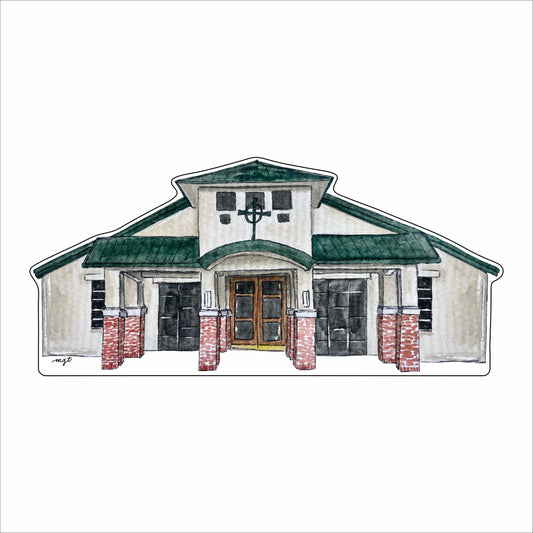 MGT-016  St. Bernadette- Houma | 0.75Acrylic Contour |